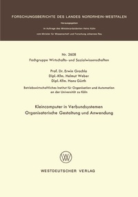 Enlarge image Cover: Kleincomputer in Verbundsystemen - VS Verlag für Sozialwissenschaften