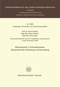 Enlarge image Cover: Kleincomputer in Verbundsystemen - VS Verlag für Sozialwissenschaften