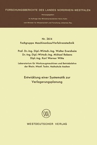 Abbildung von: Entwicklung einer Systematik zur Verlagerungsplanung - VS Verlag für Sozialwissenschaften