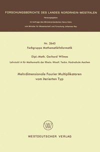 Abbildung von: Mehrdimensionale Fourier Multiplikatoren vom iterierten Typ - VS Verlag für Sozialwissenschaften