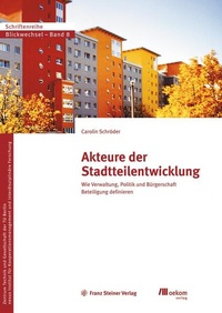 Abbildung von: Akteure der Stadtteilentwicklung - Franz Steiner Verlag