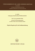 Cover: Digitale Regelung f&uuml;r die Drehbearbeitung - VS Verlag f&uuml;r Sozialwissenschaften