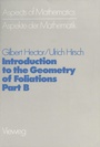 Cover: Introduction to the Geometry of Foliations, Part B - Vieweg+Teubner Verlag