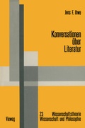Cover: Konversationen &uuml;ber Literatur - Vieweg+Teubner Verlag