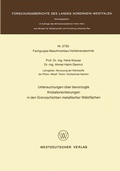 Cover: Untersuchungen &uuml;ber bevorzugte Kristallorientierungen in den Grenzschichten metallischer W&auml;lzfl&auml;chen - VS Verlag f&uuml;r Sozialwissenschaften