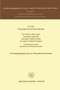 Cover: Schmelzdispergierung von Polyurethanionomeren - VS Verlag f&uuml;r Sozialwissenschaften