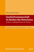 Cover: Geschichtswissenschaft im Zeichen des Historismus - Vandenhoeck & Ruprecht