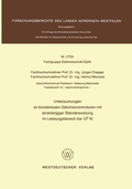 Cover: Untersuchungen an b&uuml;rstenlosen Gleichstrommotoren mit einstr&auml;ngiger St&auml;nderwicklung im Leistungsbereich bis 102 W - VS Verlag f&uuml;r Sozialwissenschaften