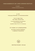 Cover: Zur Inzidenz von Landeshaushalten - VS Verlag f&uuml;r Sozialwissenschaften