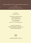 Cover: Untersuchungen &uuml;ber die Pathomorphologie von Organen nach Rauschmittelintoxikationen - VS Verlag f&uuml;r Sozialwissenschaften