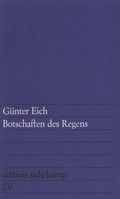 Cover: Botschaften des Regens - Suhrkamp