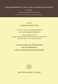 Abbildung von: Untersuchungen der Kraftverteilung über die Meißelbreite unter verschiedenen Spanbedingungen - VS Verlag für Sozialwissenschaften