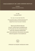 Cover: Messung des Blutdurchflusses in der Art. carotis interna und Bestimmung der Parameter des Herz-Kreislaufsystems sowie des cerebralen Stoffwechsels unter normovol&auml;mischer H&auml;modilution bei gro&szlig;en kieferchirurgischen Tumorresektionen - VS Verlag f&uuml;r Sozialwissenschaften