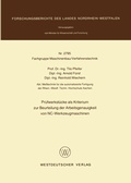 Cover: Pr&uuml;fwerkst&uuml;cke als Kriterium zur Beurteilung der Arbeitsgenauigkeit von NC-Werkzeugmaschinen - VS Verlag f&uuml;r Sozialwissenschaften