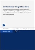 Bild: On the Nature of Legal Principles - Franz Steiner Verlag