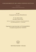 Cover: Eigenspannungsmessungen an Kreiss&auml;gebl&auml;ttern mit elektromagnetischen Verfahren - VS Verlag f&uuml;r Sozialwissenschaften
