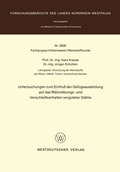 Cover: Untersuchungen zum Einflu&szlig; der Gef&uuml;geausbildung auf das W&auml;lzreibungs- und Verschlei&szlig;verhalten verg&uuml;teter St&auml;hle - VS Verlag f&uuml;r Sozialwissenschaften