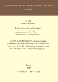 Abbildung von: Experimentelle Längsschnittuntersuchung zur schreibmotorischen Entwicklung in der Grundschule. Mikromotorische Schreibdruckkurvenregistrierung bei unterschiedlichen Schreibübungsgeräten - VS Verlag für Sozialwissenschaften