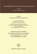 Cover: Untersuchung &uuml;ber den Einflu&szlig; der Anla&szlig;zeit auf die H&auml;rte und Festigkeit von Kreiss&auml;gebl&auml;ttern f&uuml;r Holz und Schmelzs&auml;gebl&auml;ttern f&uuml;r Stahl - VS Verlag f&uuml;r Sozialwissenschaften