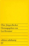 Cover: &Uuml;ber J&uuml;rgen Becker - Suhrkamp