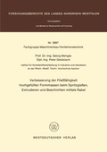 Cover: Verbesserung der Flie&szlig;f&auml;higkeit hochgef&uuml;llter Formmassen beim Spritzgie&szlig;en, Extrudieren und Beschichten mittels Rakel - VS Verlag f&uuml;r Sozialwissenschaften