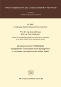 Cover: Verbesserung der Flie&szlig;f&auml;higkeit hochgef&uuml;llter Formmassen beim Spritzgie&szlig;en, Extrudieren und Beschichten mittels Rakel - VS Verlag f&uuml;r Sozialwissenschaften