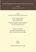 Cover: Katalog zur Auswahl g&uuml;nstiger Geometrieformen f&uuml;r statisch belastete Maschinenbetten - VS Verlag f&uuml;r Sozialwissenschaften