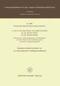 Cover: Modulare Systemvarianten zur automatischen Arbeitsplanerstellung - VS Verlag f&uuml;r Sozialwissenschaften