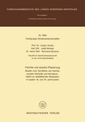 Cover: Familie und soziale Plazierung - VS Verlag f&uuml;r Sozialwissenschaften