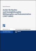 Cover: Archiv f&uuml;r Rechts- und Sozialphilosophie: Bibliographie und Dokumentation (1907-2009) - Franz Steiner Verlag