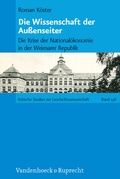 Cover: Die Wissenschaft der Au&szlig;enseiter - Vandenhoeck & Ruprecht