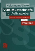 Cover: VOB-Musterbriefe f&uuml;r Auftraggeber - Vieweg+Teubner Verlag