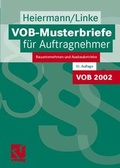 Cover: VOB-Musterbriefe f&uuml;r Auftragnehmer - Vieweg+Teubner Verlag