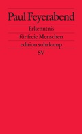 Cover: Erkenntnis f&uuml;r freie Menschen - Suhrkamp