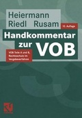 Cover: Handkommentar zur VOB - Vieweg+Teubner Verlag
