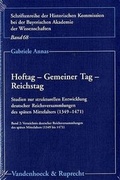 Cover: Hoftag - Gemeiner Tag - Reichstag - Vandenhoeck & Ruprecht