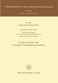 Cover: Verhalten von Beton unter kurzzeitiger H&ouml;chstbelastung (Drucksto&szlig;) - VS Verlag f&uuml;r Sozialwissenschaften