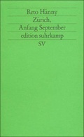 Cover: Z&uuml;rich, Anfang September - Suhrkamp