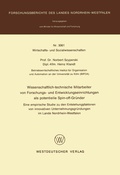 Cover: Wissenschaftlich-technische Mitarbeiter von Forschungs- und Entwicklungseinrichtungen als potentielle Spin-off-Gr&uuml;nder - VS Verlag f&uuml;r Sozialwissenschaften