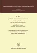 Cover: Messung der Zylinderformabweichung durch Abtastung der Mantellinie entlang einer Schraubenlinie - VS Verlag f&uuml;r Sozialwissenschaften