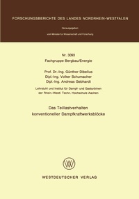 Abbildung von: Das Teillastverhalten konventioneller Dampfkraftwerksblöcke - VS Verlag für Sozialwissenschaften