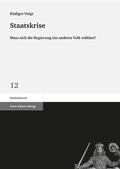 Cover: Staatskrise - Franz Steiner Verlag