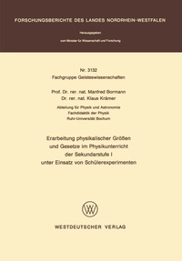 Abbildung von: Erarbeitung physikalischer Größen und Gesetze im Physikunterricht der Sekundarstufe I unter Einsatz von Schülerexperimenten - VS Verlag für Sozialwissenschaften