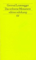 Cover: Das verlorene Monument - Suhrkamp