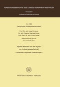 Cover: Japans Wandel von der Agrar- zur Industriegesellschaft - VS Verlag f&uuml;r Sozialwissenschaften