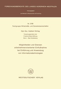 Cover: M&ouml;glichkeiten und Grenzen arbeitnehmerorientierter Einflu&szlig;nahme bei Einf&uuml;hrung und Anwendung von Informationstechnologien - VS Verlag f&uuml;r Sozialwissenschaften