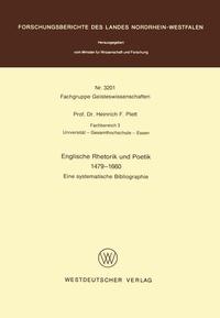 Enlarge image Cover: Englische Rhetorik und Poetik 1479 - 1660 - VS Verlag für Sozialwissenschaften