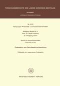 Cover: Evaluation von Berufswahlvorbereitung - VS Verlag f&uuml;r Sozialwissenschaften