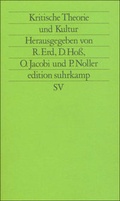 Cover: Kritische Theorie und Kultur - Suhrkamp