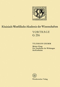 Abbildung von: Meister Kung Zur Geschichte der Wirkungen des Konfuzius - VS Verlag für Sozialwissenschaften